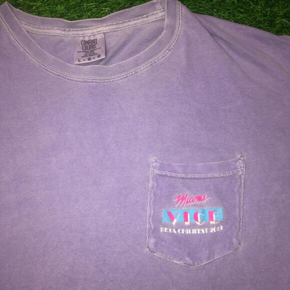 Vintage Lilac Miami Vice Chilifest Graphic Tee - Picture 5 of 6